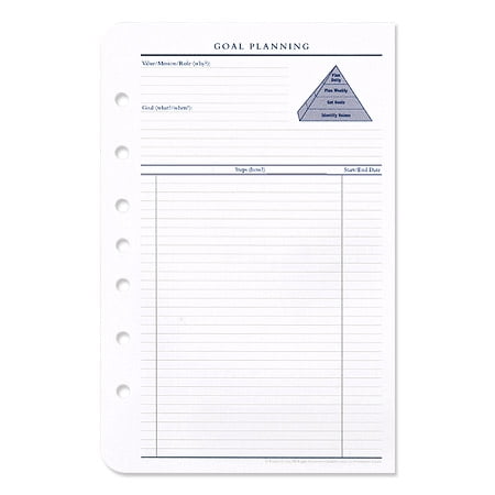 FranklinCovey Classic Goal Planning Forms - Walmart.com - Walmart.com