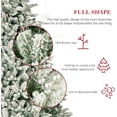 thumbnail image 6 of SUNCROWN 7ft Unlit Artificial Flocked Christmas Tree Xmas Pine Tree with Snow Flocked Hinged, Premium Frosted,Foldable Metal Stand,Easy Assembly Outdoor Indoor Holiday, 6 of 9