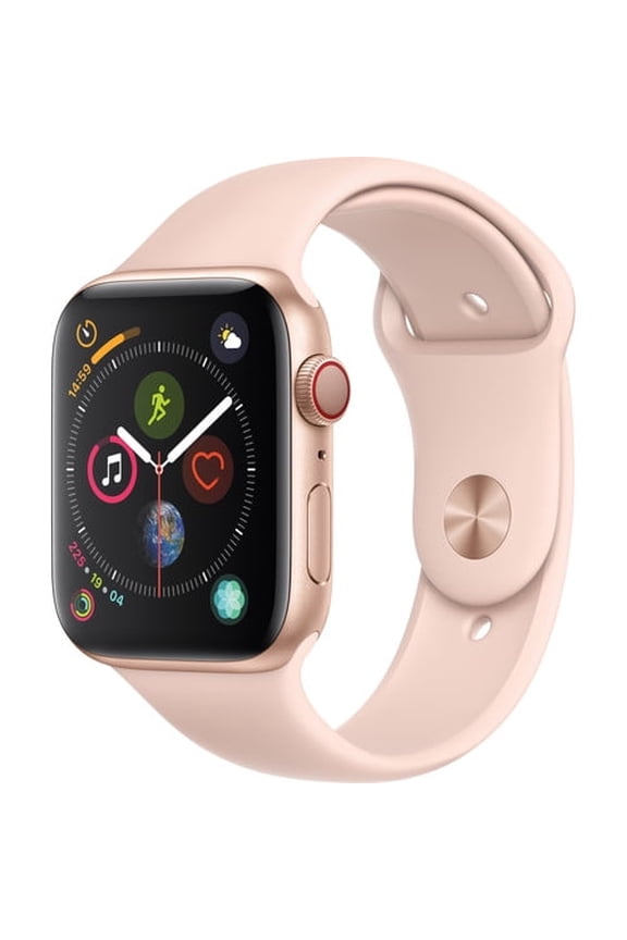 Pre-Owned Apple Watch Series 4 44mm GPS + Cellular, Gold Aluminum Case - Pink Sand Sport