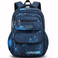 thumbnail image 6 of TONGJM School Backpack for Boys Teens Galaxy Starry, Waterproof Lightweight Laptop Bookbag, Ergonomic Daypack for Middle High School, Travel, 6 of 12