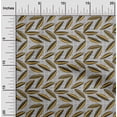 thumbnail image 2 of oneOone Polyester Spandex Mustard Yellow Fabric Abstract Leaf With Dot Fabric For Sewing Printed Craft Fabric By The Yard 56 Inch Wide, 2 of 4