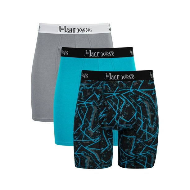 Hanes Men's Boxer Briefs Pack, MoistureWicking Cotton Blend Underwear