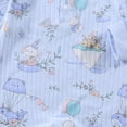 thumbnail image 7 of CAUYDY Baby Bodysuit Long Sleeve Romper Newborn Fall Winter Pajamas Preemie Infant Boys Girls Sleepers Loungewear Sizes 0-3 Months,Sky Blue, 7 of 7
