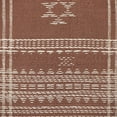 thumbnail image 4 of Parkland Collection Transitional Tribal Brown Square 18" x 18" Pillow, 4 of 7