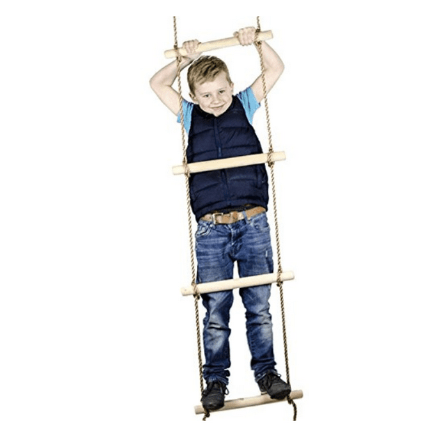 6 ft. Climbing Rope Ladder ( 6 Wooden Rungs)