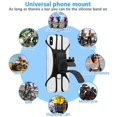 thumbnail image 3 of Soporte para teléfono para bicicleta, paquete de 2 soportes universales para teléfono para motocicleta, soporte para teléfono para bicicleta ajustable de 360°, para iPhone 7/8/X/11/12/Pro/Plus, Galaxy, Google Pixel, Nubia, LG JM, 3 of 5