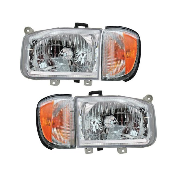 Headlight and Cornering Light Kit 4 Piece Compatible with 1999
