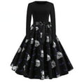 thumbnail image 2 of Xmas Rat2022 New Printed Sleeve Big Hem With Belt, 2 of 4