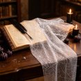 thumbnail image 6 of Bwomeauty Halloween Gifts, 1pc Halloween Web Mesh Table Runner 3mBlack Netting Cuttable Placemats Party Decor With For Dining Table Mantel Decorations, Holiday Decor, 6 of 6