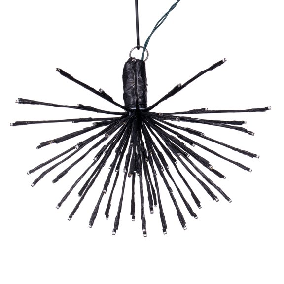 Vickerman 80Lt x 16" Black Starburst Warm White 5mm Twinkle LED Lights.