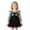 Grey1, variant on Girls Halloween Black Cat Print Long Sleeve Ruffle Mesh Tutu Dress, Kids Cartoon Cosplay Party Dress for Holiday Performance Party(Grey1,5-6 Years)