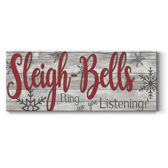 Sleigh Bells Premium Gallery Wrapped Canvas - Ready to Hang