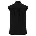 thumbnail image 4 of Camisas de Manga Larga para las Mujeres de Ajuste Suelto de las Mujeres de Algodón de Lino Blusa Casual Cuello en V, Poliéster, 4 of 9
