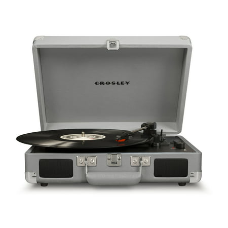 Crosley Cruiser Deluxe Bluetooth Enabled Portable 3 Speed Turntable, Cool