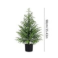 thumbnail image 3 of Artificial Norfolk Pine Tree,3FT Christmas Tree Potted for Indoor Outdoor Home Front Porch Christmas Decor(35Inch), 3 of 7