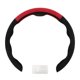 thumbnail image 1 of Funda para volante de cuero artificial PU ABS Protector de volante de coche Negro Rojo 1 Pc, 1 of 6