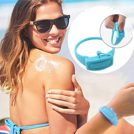 

Adjustable Hand Sanitizer Wristband Hand Sanitizer Dispenser Portable Bracelet Pumps Wristband Hand Dispenser With Refillable Beak Bottle
