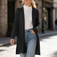 thumbnail image 2 of Azrian Women’s Open Front Duster Cardigan, Casual Long Sleeve Layering Sweater Sizes S-2XL, 2 of 8