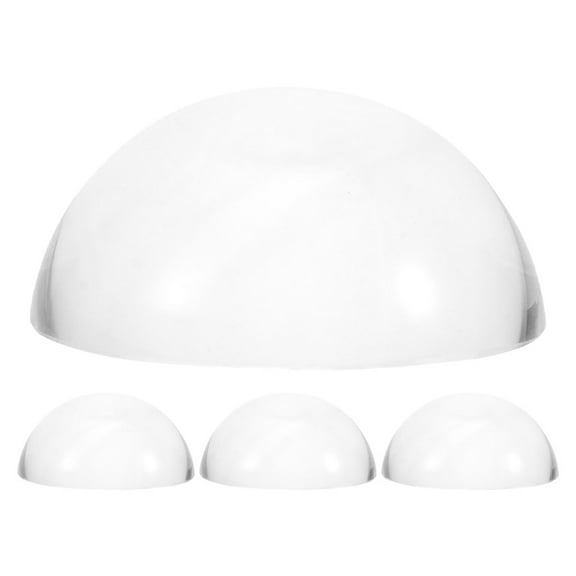 unbranded 4pcs Clear Crystal Dome Paperweights, 4pcs Heavy Glass Hemisphere Weights For Sewing, Quilting, And Calligraphy Fabric Cutting 40mm