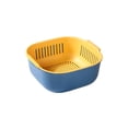 thumbnail image 2 of Joernso 1 Set Large Capacity Washing Strainer Bowl Both Sides Handle PP Vegetable Cleaning Draining Bowl Kitchen Assistant, 2 of 8