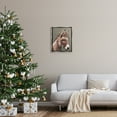 thumbnail image 2 of Stupell Industries Winter Donkey Snow Falling Holiday Painting Gray Floater Framed Art Print Wall Art, 2 of 6