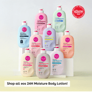 Bundle of eos Shea Butter Lotion, Creme de Pistachio & Vanilla Cashmere, for Dryness 16oz