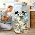 thumbnail image 5 of Yayeee Freestanding Laundry Hamper with Handle Collapsible Large Storage Basket for Clothes, Green Mountain Pattern, 5 of 7