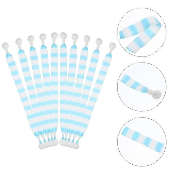 YEAHIBABY 20Set Mini Scarves for Snowman Crafts Cloth Decoration for Adults