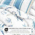 thumbnail image 2 of Nautical Quilt Set - Lightweight, Soft, All-Season - 2-Piece Reversible Bedding Set (Twin / Twin XL, Flag Stripe / Ocean Stories), 2 of 6