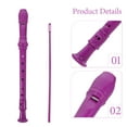 thumbnail image 3 of HEATSHAKING 1Set ABS Material Soprano Recorder Flute for Playing with Clear Sound and Cleaning Rod, 3 of 7