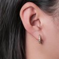 thumbnail image 3 of Small Hoop Earring for Men Women Hypoallergenic Huggie Hoop Earrings Titanium Earrings for Men, Small Cubic Zirconia Cuff Earrings Mini Piercing Jewelry for Women Sensitive Ears, 3 of 9