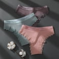 thumbnail image 4 of FINETOO 2 Unids/Set Mujeres Algodón Bragas Niñas Letra Tangas Pantys Brasileños Ropa Interior De Encaje Sexy Para Mujer Lenceríapangjing, 4 of 4
