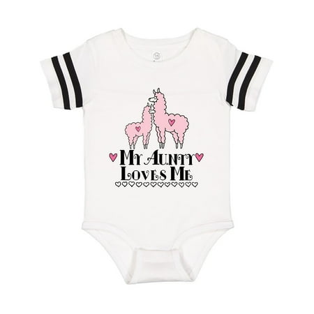 

Inktastic Llama Aunty Loves Me Gift Gift Baby Girl Bodysuit