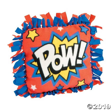 Superhero Fleece Tied Pillow Craft Kit Walmart Com
