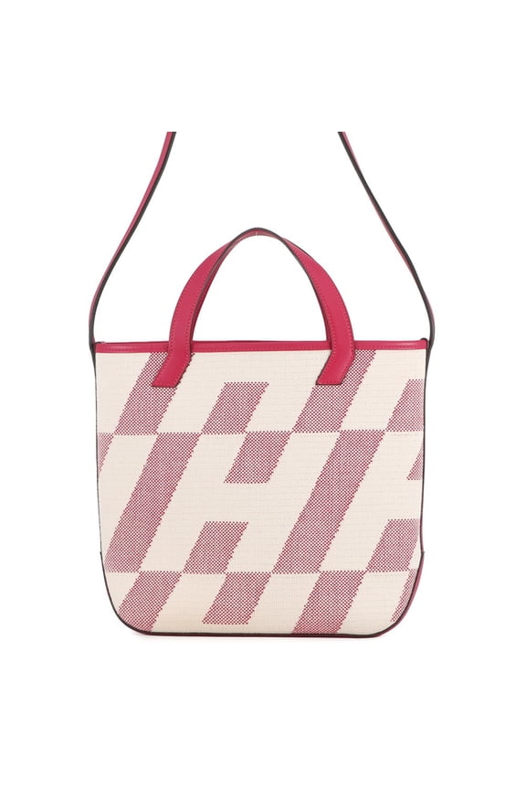 Pre-Owned Hermes Tote Bag H. en Biet PM Framboise Toile H Swift Z Stamp 2-way Shoulder Handbag...