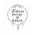 thumbnail image 3 of Moss, Tara 20x24 Black Modern Framed Museum Art Print Titled - Fortune Favors the Brave, 3 of 5