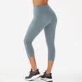 thumbnail image 2 of Pantalones de yoga ajustados de cintura alta para mujer - Pantalones cortos deportivos con forma de melocotón - M-L, 2 of 4