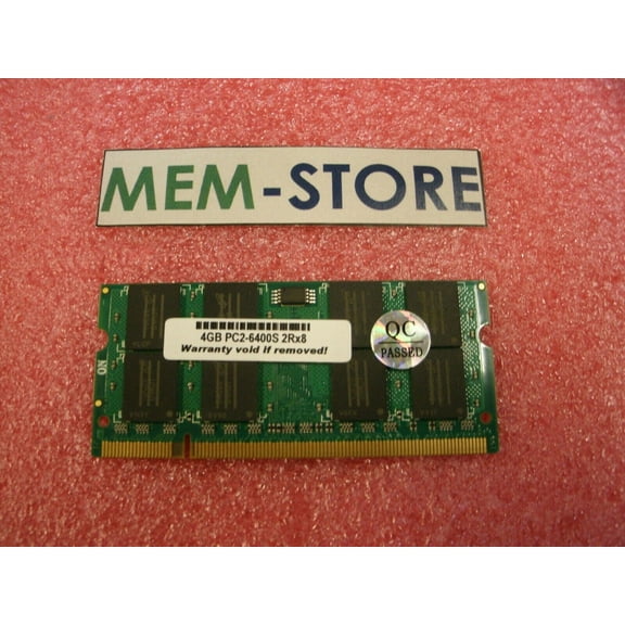 4GB DDR2 800MHz non-ECC SODIMM Crucial CT51264AC800 Equivalent Laptop RAM Memory (3rd Party)