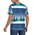 thumbnail image 2 of Lsque Christmas Trees Pattern Mens Polo Golf Shirts Funny Graphics Shorts Sleeve Button Shirts Baseball T-shirt-Medium, 2 of 7