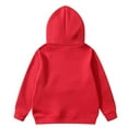 thumbnail image 3 of FhsagQ Girls Christmas Hoodies Zip Up Christmas Print New Children's Hoodie Fashion Casual Pocket Decoration Hoodie Children's Hoodie Plus Hoodie Red 12-13 Years, 3 of 3