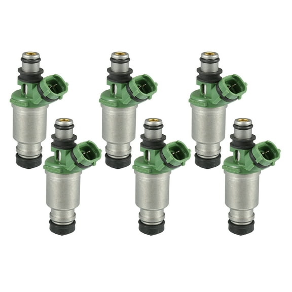 Fuel Injector No.23209-74100 Fuel Injection Nozzle for Toyota Camry 1992-2000 2.2L Green 6 Pcs