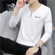 thumbnail image 5 of Sudaderas 100℅ Camiseta de algodón para hombre Tendencias de moda 2024 Jerseys para hombre Otoño coreano Manga larga Harajuku Social Normal Tops, 5 of 5