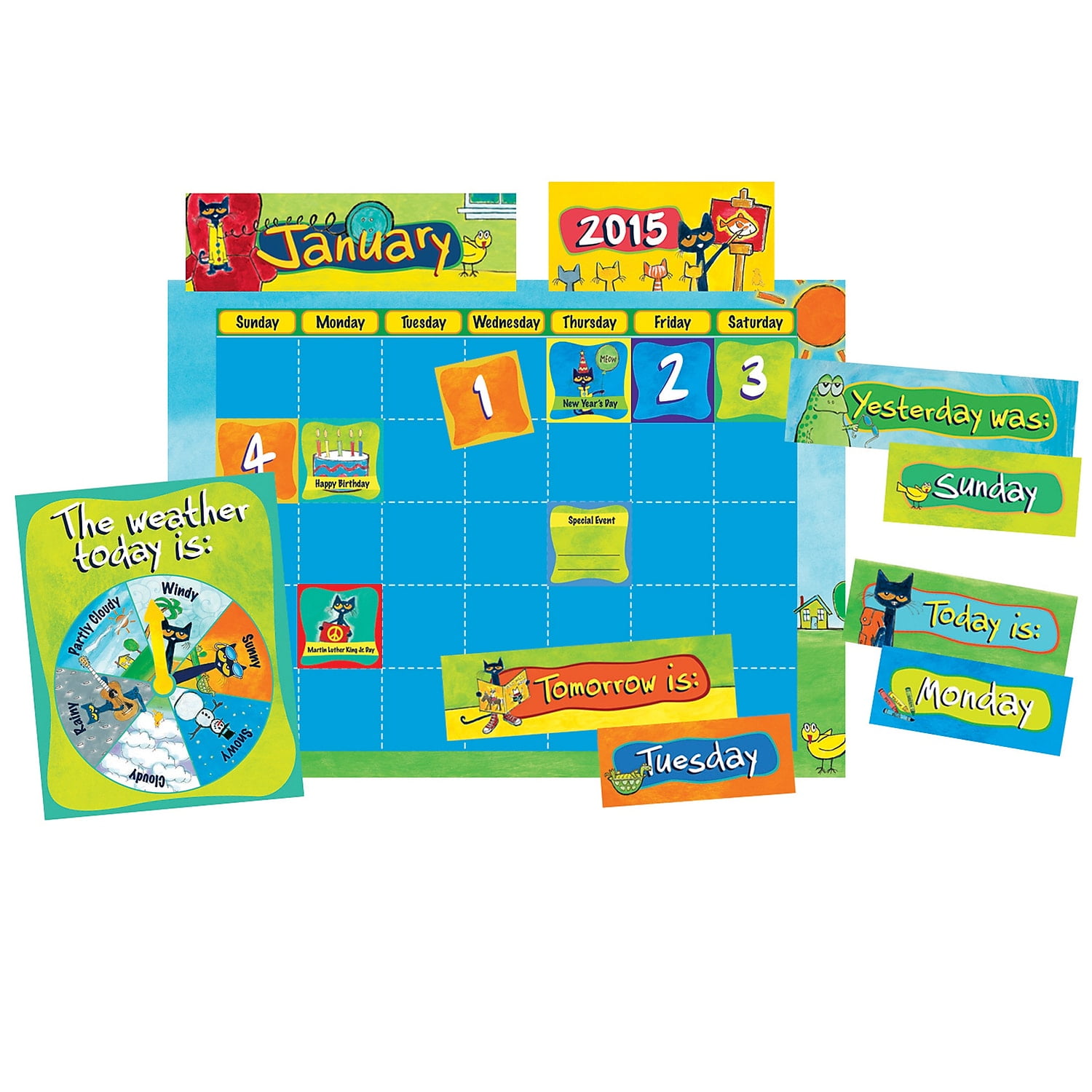Edupress Pete The Cat Calendar Kit 2388