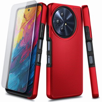 HGJTFANY Cover per TCL 50 SE + Pellicola in Vetro Temperato (6.78), Custodia Protettiva Antiurto e Antigraffio, Morbido TPU Bumper Phone Case per TCL 50 SE - XT147