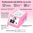 thumbnail image 2 of Kit de lima de uñas eléctrica LAVAED Professional para uñas, color rosa, 2 of 6