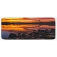 thumbnail image 1 of Landscape Kitchen Mat, Usa Missouri Kansas City Scenery of a Sunset Lake Nature Camping Themed Art Photo, Plush Decorative Kitchen Mat with Non Slip Backing, 47" X 19", Multicolor, by Ambesonne, 1 of 1