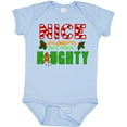 thumbnail image 3 of Inktastic Nice Until Proven Naughty with Holly and Gingerbread Man Boys or Girls Baby Bodysuit, 3 of 5