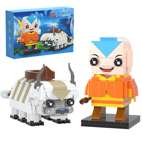 NEW Last Airbendered Aang Momo Appa Building Block Set Cartoon Animation Figures Model Toys Movie Fans Boys and Girls Gifts