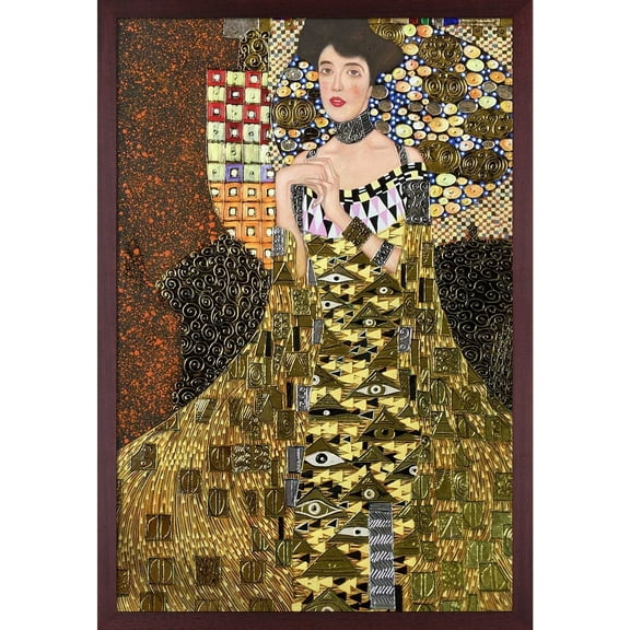 La Pastiche  Gustav Klimt 'Portrait of Adele Bloch Bauer I' (Luxury Line) Hand Painted Oil Reproduction