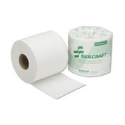 AbilityOne 8540016308729, SKILCRAFT, Toilet Tissue, Septic Safe, 2-Ply, White, 4 x 3.75, 500/Roll, 96 Roll/Box